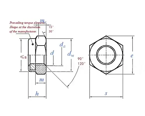 Nylon Insert Locking Nut